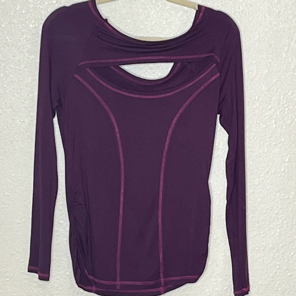 Bloom Purple Cut Back Design Top Sz Small - Picture 5 of 8